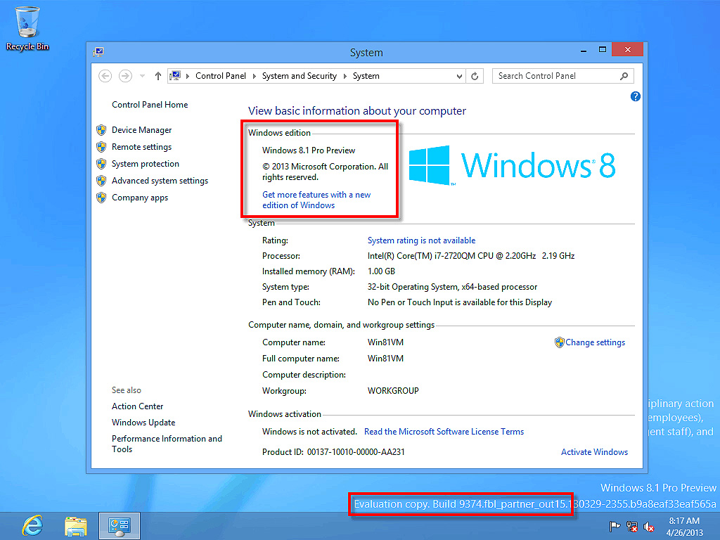 Intel windows 8. Вин 8.1. Windows 8.1 характеристики. Windows 8.1 Preview. Windows 8.2.