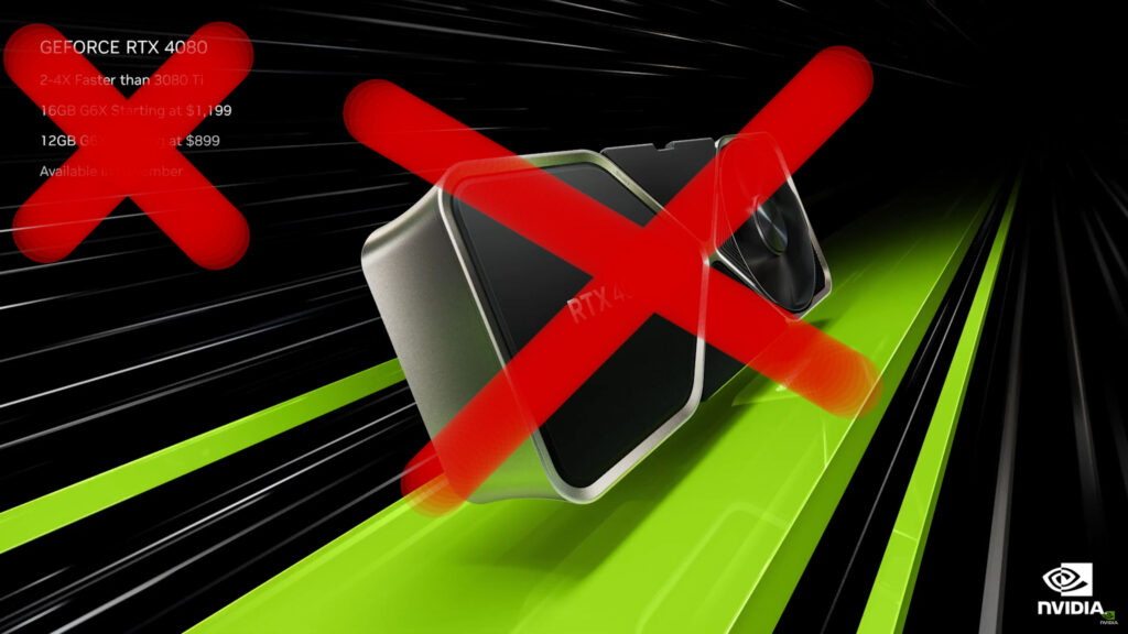 החטא ועונשו: NVIDIA החליטה לבטל את השקת GeForce RTX 4080 12GB בצעד יוצא דופן