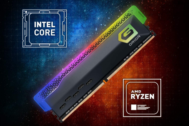 זכרונות DDR4 של GeIL בנפח 32GB כולל, עם מהירות 3,200MT/s והארת RGB מובנית ב-280 ש"ח