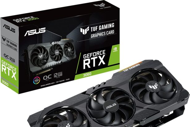 כרטיס GeForce RTX 3060 מבית אסוס בגרסה עם 12GB של זכרון גראפי במחיר סופי של 1,530 ש"ח