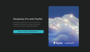שיתוף פעולה עם PayPal מעניק בחינם שנה מלאה של מנוי פרימיום ל-Perplexity Pro עם גישה חופשית לכל מודלי ה-AI המתקדמים ולדפדפן Comet