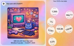 לא רק ספוטיפיי: OpenAI משיקה את "השנה שלכם ב-ChatGPT" עם תובנות אישיות ואומנות גנרטיבית