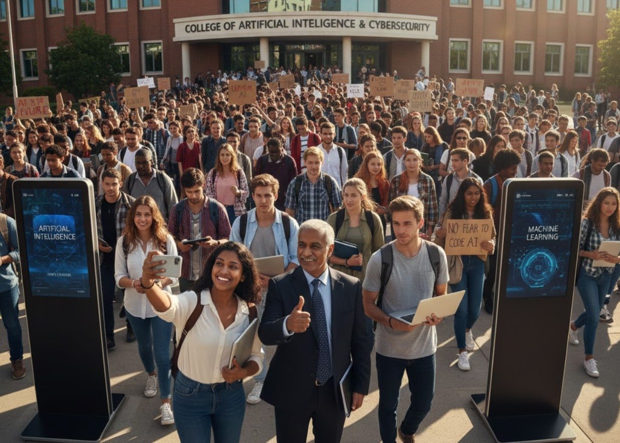 המהפכה השקטה בקמפוסים: תואר בבינה מלאכותית מדיח את מדעי המחשב בקרב סטודנטים אמריקאים