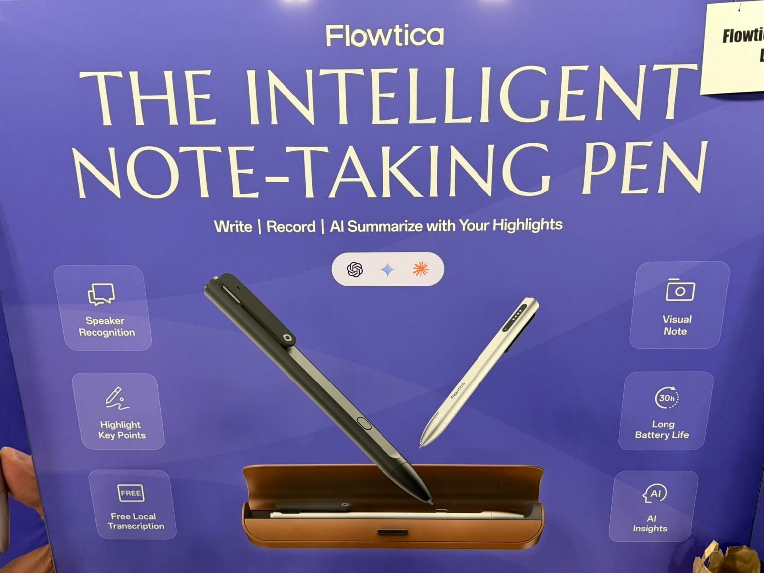 Flowtica: העט החכם שמקשיב לפגישה ומסכם אותה בזמן שאתם משרבטים