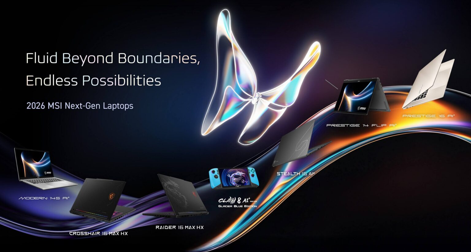 MSI חושפת ב-CES 2026 סדרת מחשבים ניידים חדשה למשתמשים עסקיים, יוצרים וגיימרים