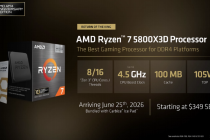 AMD: צמד מעבדי גיימינג חדשים – קאמבק ל-5800X3D ואח קטן ל-7800X3D