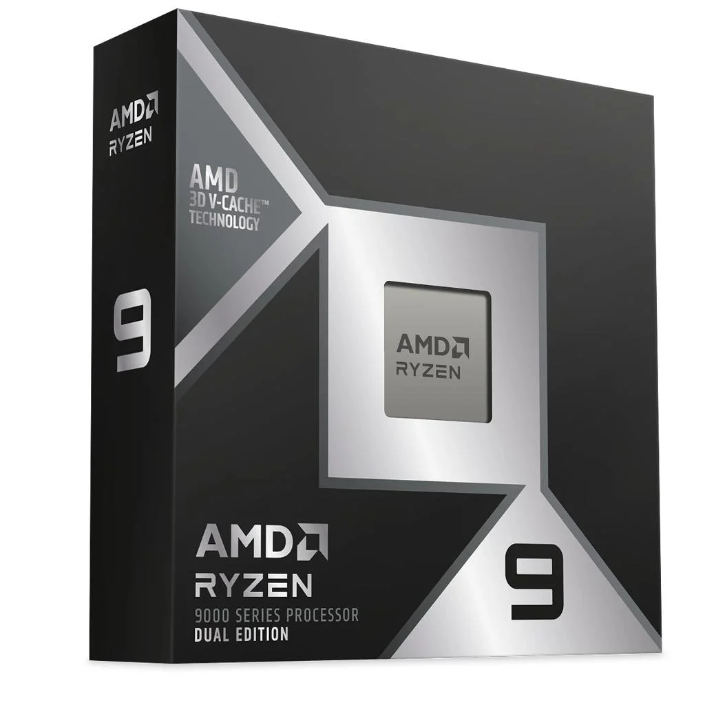 האריזה הרשמית של מעבד AMD Ryzen 9 9950X3D2 Dual Edition