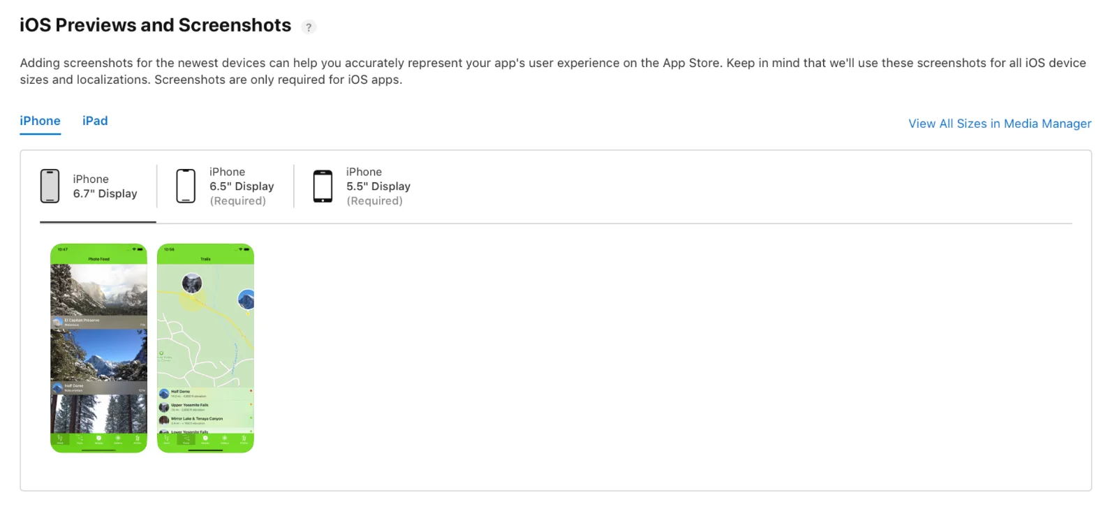 ממשק App Store Connect המשמש מפתחים להכנת אפליקציות ולשליחתן לבדיקה