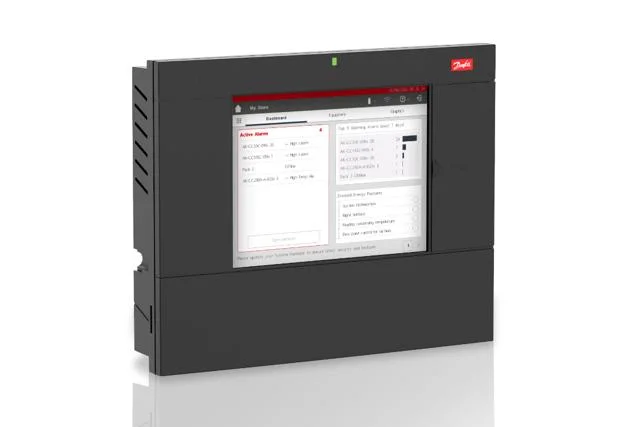 בקר הקירור המרכזי Danfoss AK-SM 800A המאפשר ניטור ושליטה במערכות קירור מסחריות