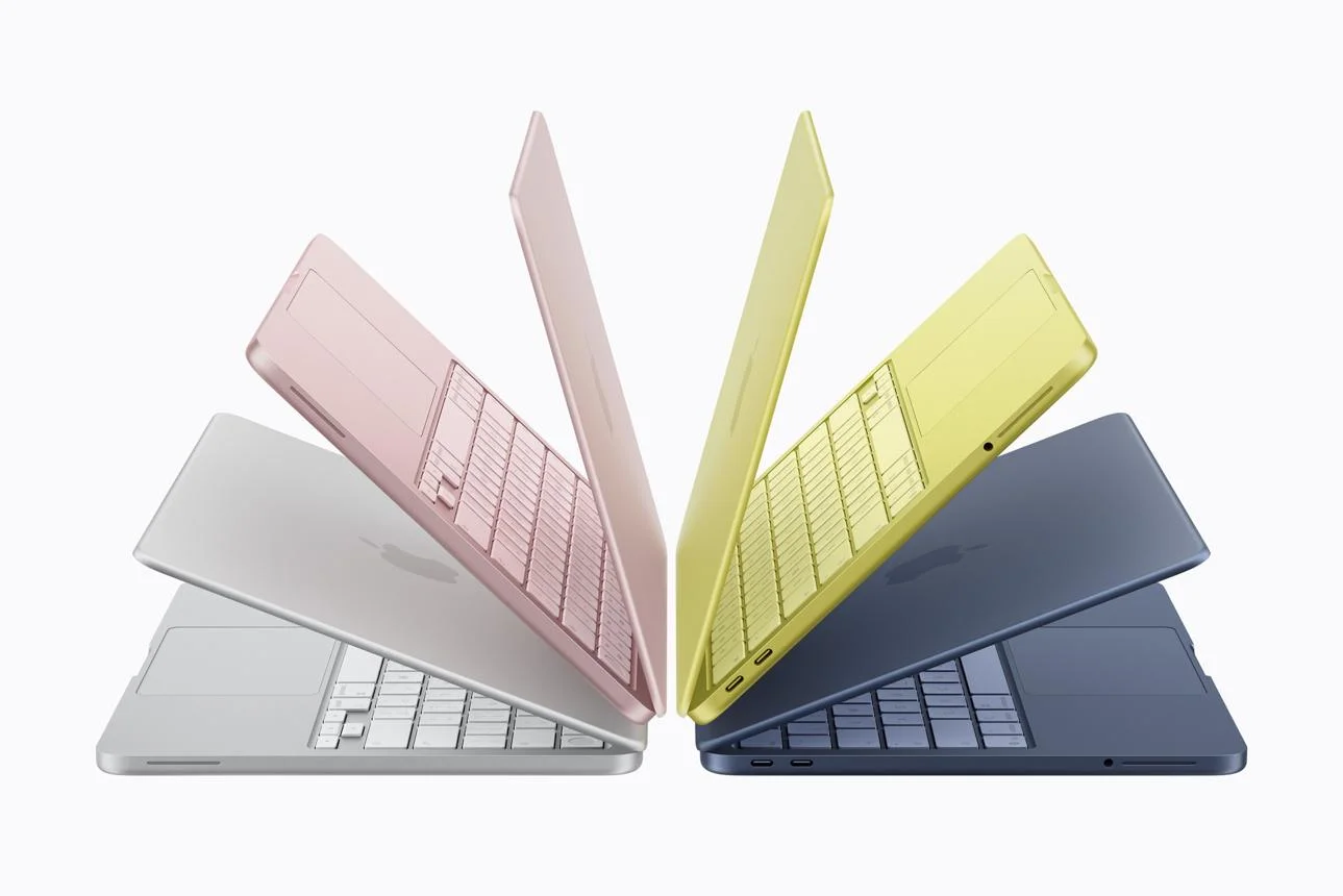 מחשבי MacBook Neo של אפל בארבעה צבעים, שהושקו במהלך 2026
