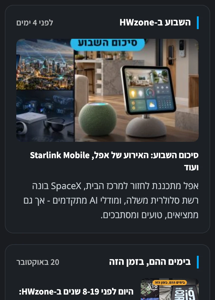 סיכום השבוע ובימים ההם