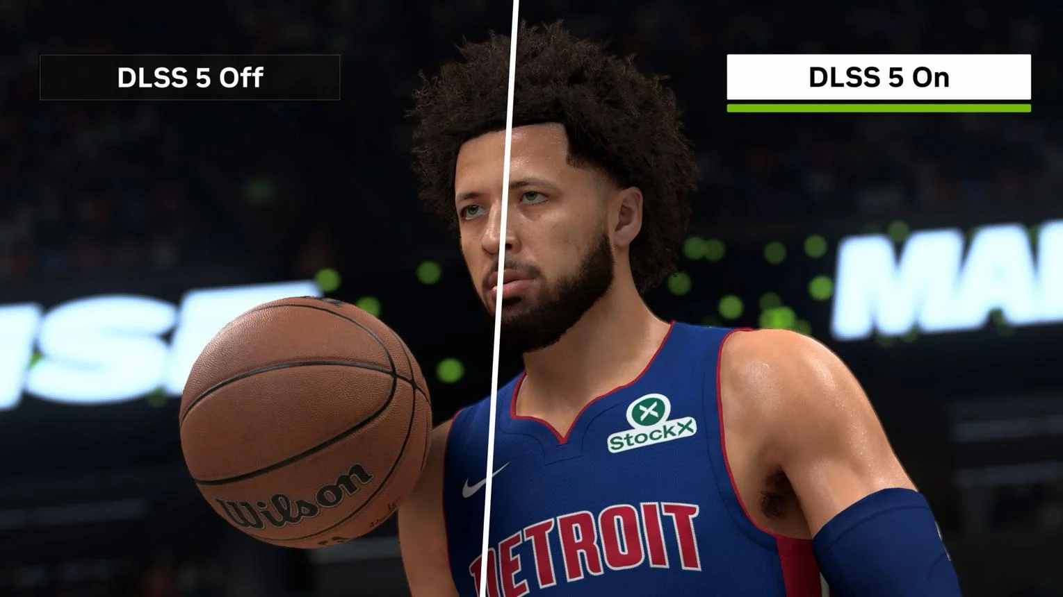 צילום מסך רשמי של NBA 2K27 עם DLSS 5 Neural Rendering