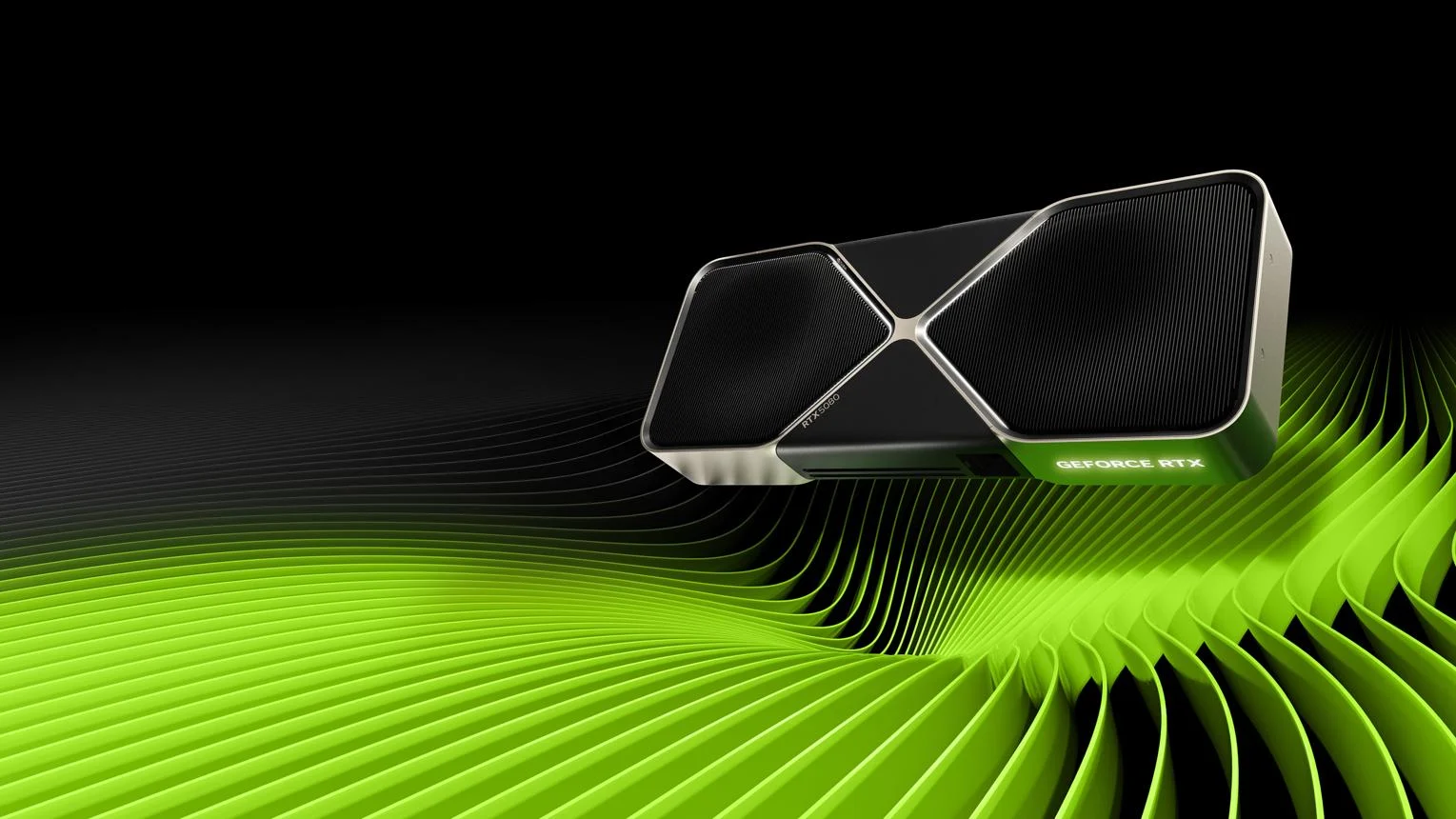 כרטיס המסך NVIDIA GeForce RTX 5080 Founders Edition בתמונה רשמית של היצרנית
