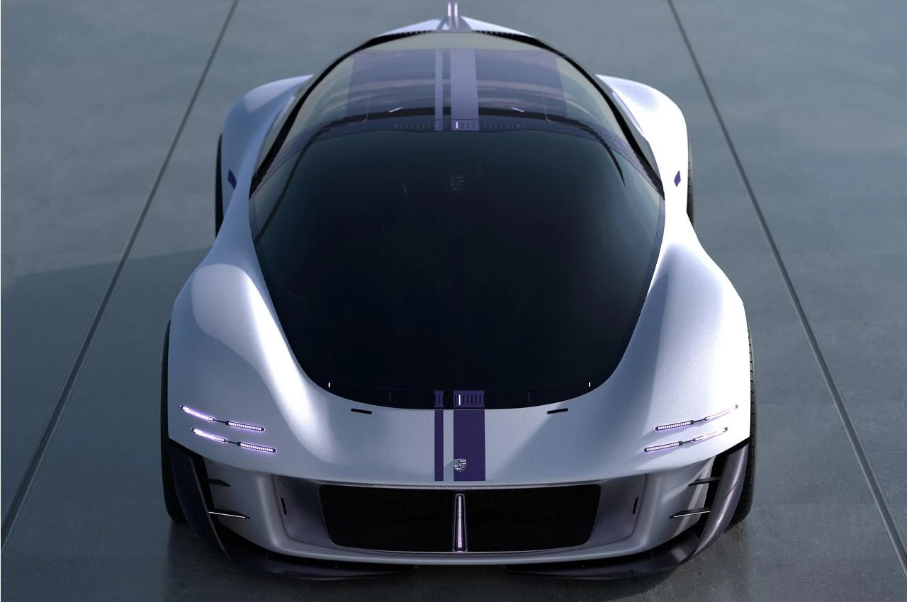 מכונית הקונספט Porsche Mission S שנחשפה במקביל ל-Tesla Roadster